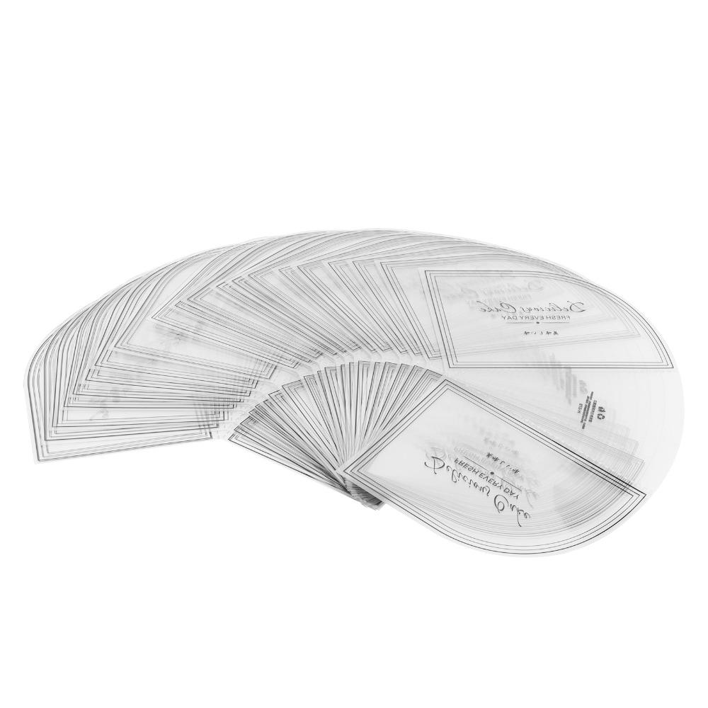 100PCS Transparent Triangle Shape Mousse Surrounding Edge Cake Wrapping Tray Mousse Desserts