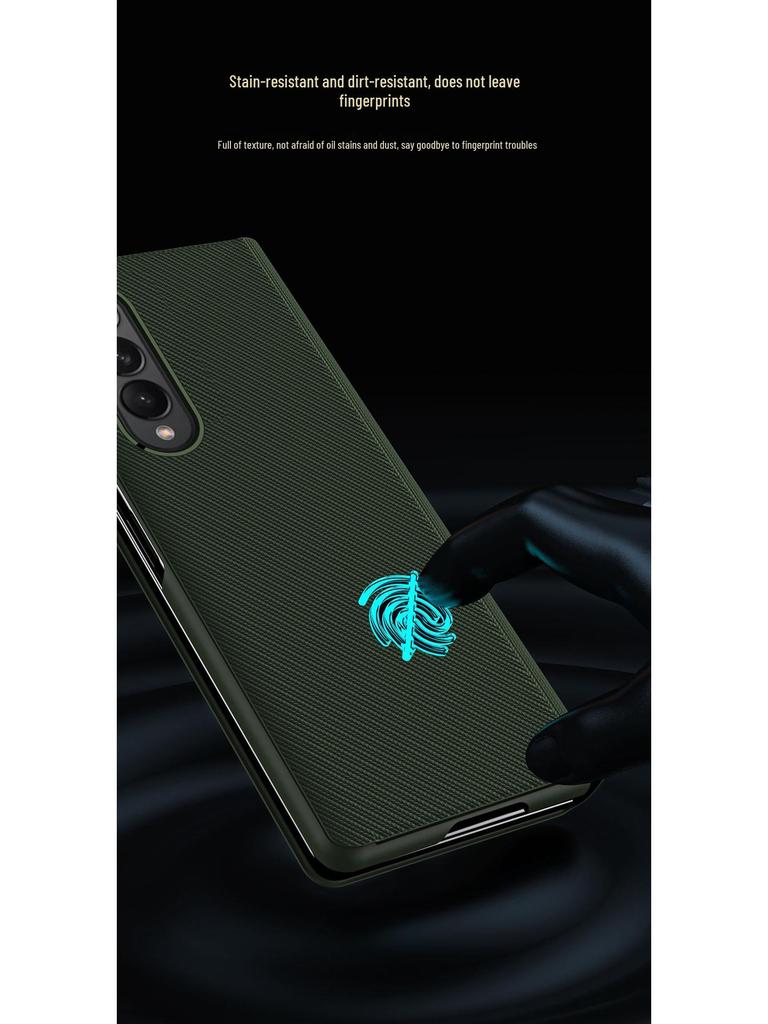 Чехол для серии Samsung Z Fold: Текстура углеродного волокна с кожей кевлар, Полное покрытие для Z Fold 4, 6 и 7