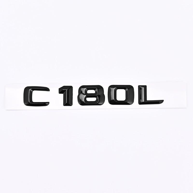 Цифровые шильдики на багажник Mercedes-Benz C-Class для C180L, C200L, C260L, C300L, C450