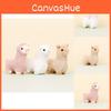 Sweet Cartoon Llama Keychain Soft Plush Toy With Pp Cotton Filling 12cm