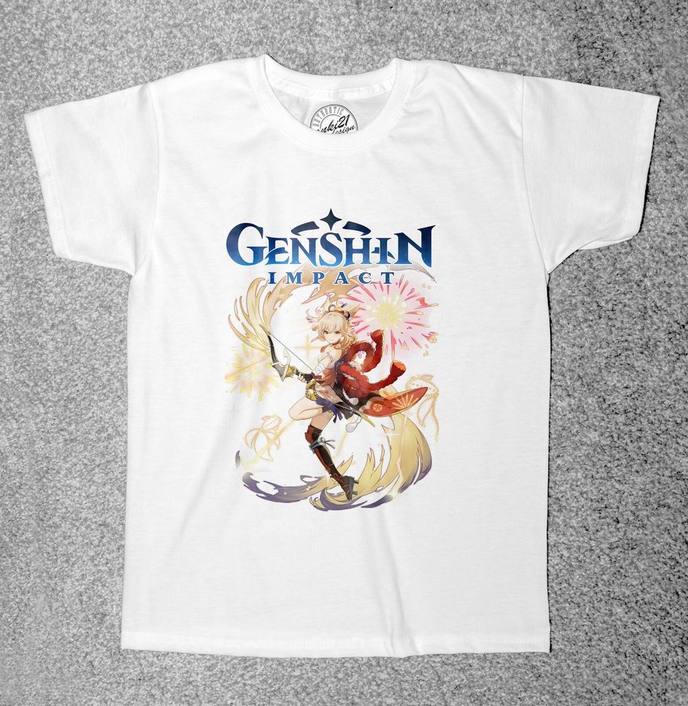 Genshin Impact 005 Аниме/Манга видеоигра Детские/Детские Взрослые футболки/футболки