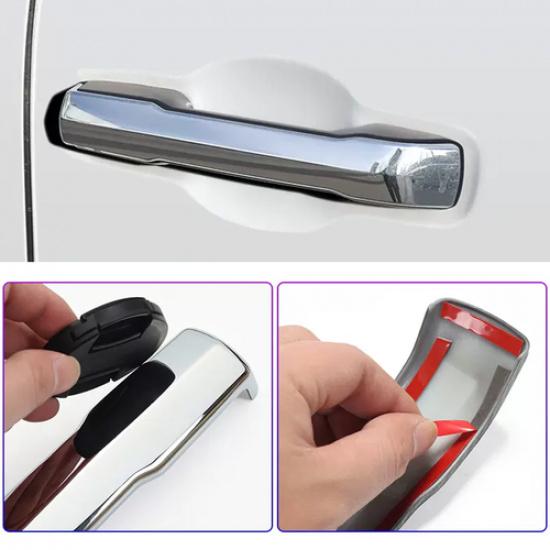 Chrome Door Handle Cover Molding Trim For Toyota Tacoma 2024