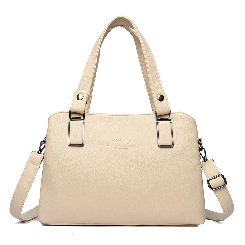 Простая и стильная сумка-тоут через плечо, сумка-мессенджер