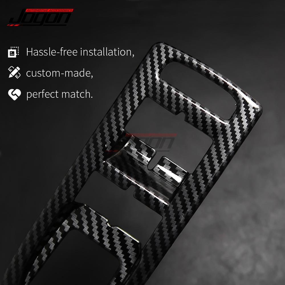 For Volkswagen For VW Golf 8 GTI R GTE GTD MK8 2020-2021Carbon Look Car Side Door Armrest Window Lift Switch Button Cover Trim