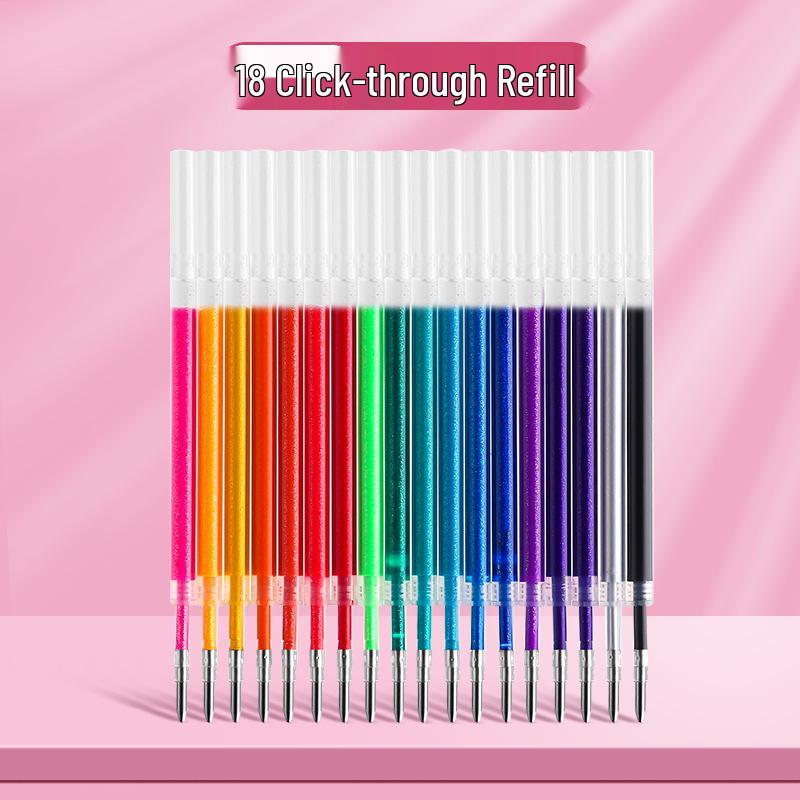 Luminous Glitter Gel Pen - Color-Changing Crystal Sand Effect for Journaling & Drawing.