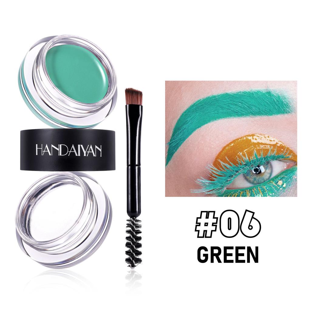 Набор бальзамов для бровей 2 в 1: водостойкие, высокопигментированные, наполненные, густые брови, в комплекте с двухсторонней щеточкой.