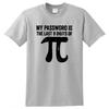 Men's T-shirt 100% Cotton Math Equations Print Funny Men T Shirt Fashion Cool Guys Tshirt My Password Is the Last Digits of Pi