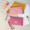 Unisex Solid Color Coin Money Pouches Wallet Handbags for Women Keys ID Cards Holder Phone Nylon Storage Bags with Hanging Rope