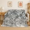 Colorful Crystal Natural Ore Stone Flannel Blanket Soft Throw Blanket for Bedroom Living Room Bed Travel Camping Picnic Nap Gift