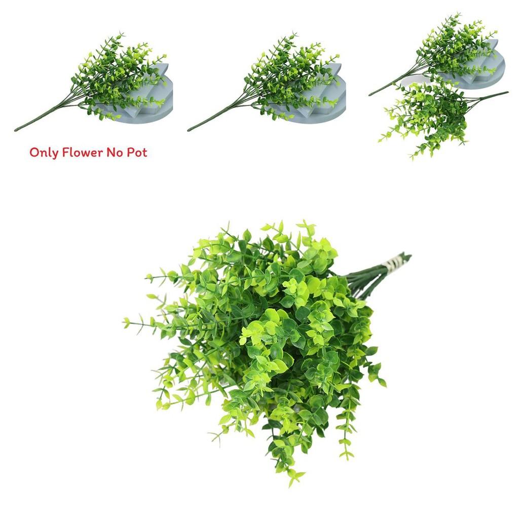 Eucalyptus Globulus Synthetic Foliage Bouquet For Home Hotel And Outdoor Decor