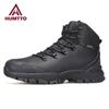 Winter Warm Wool Snow Boots for Men Platform Work Rubber Ankle Boots Black Genuine Leather Mens Outdoor Sneakers