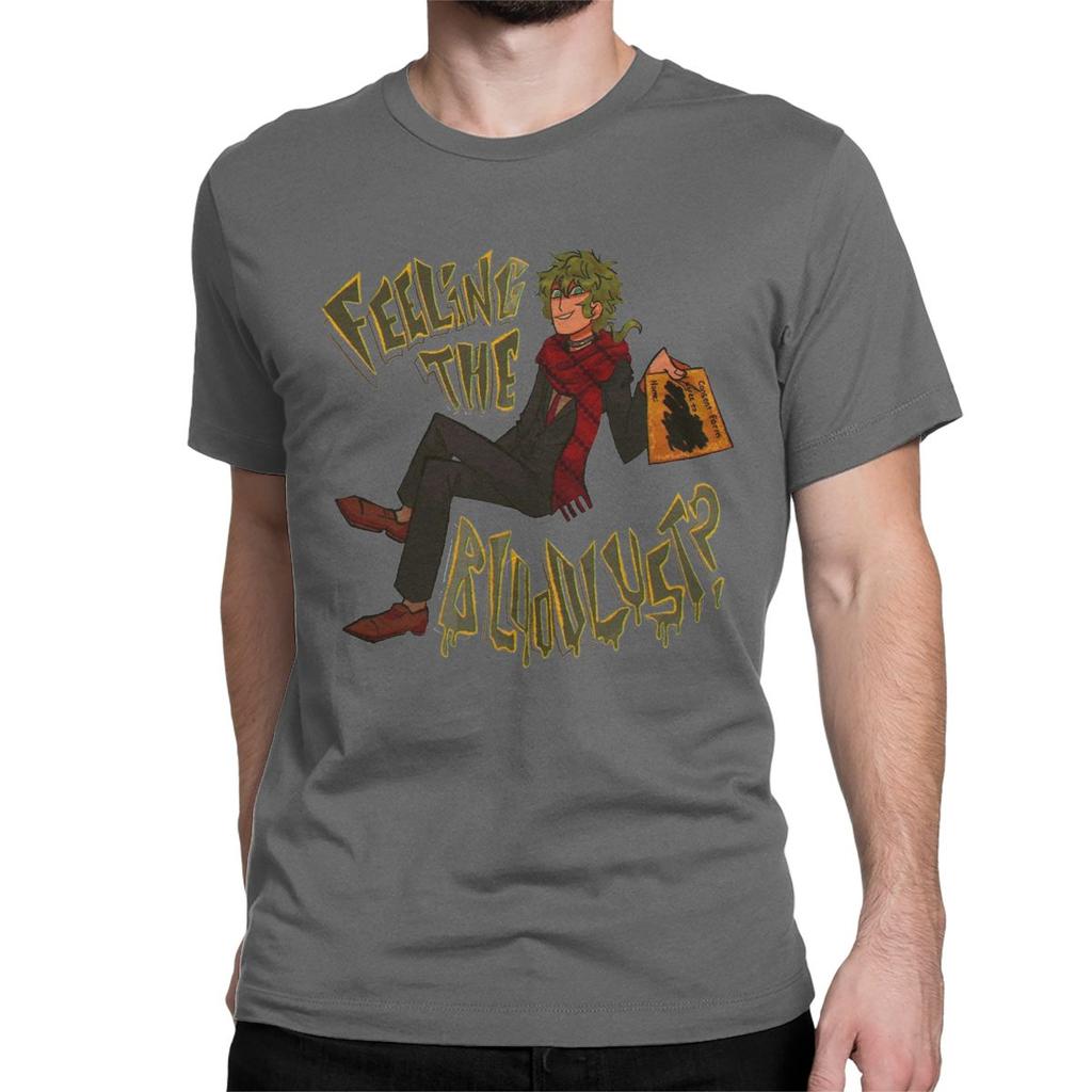 Футболка Midori Feeling The Bloodlust YTTD Футболки из чистого хлопка с коротким рукавом Your Turn To Die Аниме Игра Футболка Одежда с принтом