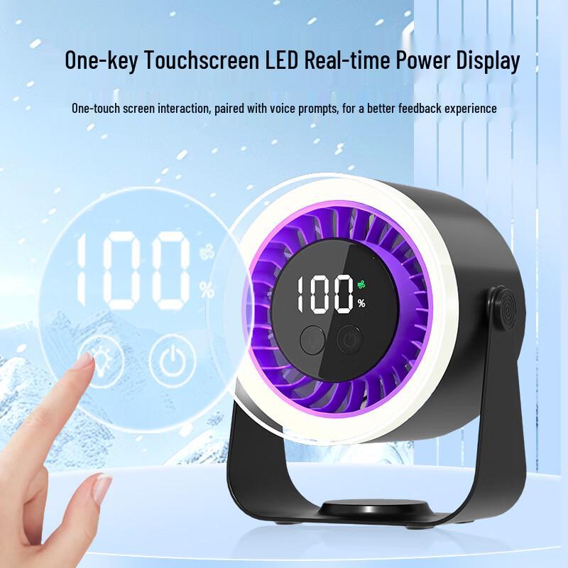 WEZHO USB Rechargeable Desktop Cooling Fan