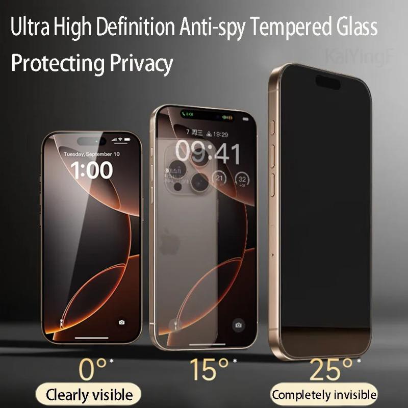 1 шт. Защитная пленка от слежки для iPhone 17 16 Pro Max Защитное стекло для экрана для iPhone 15 14 13 12 11 Pro Max Plus Защитная пленка для конфиденциальности