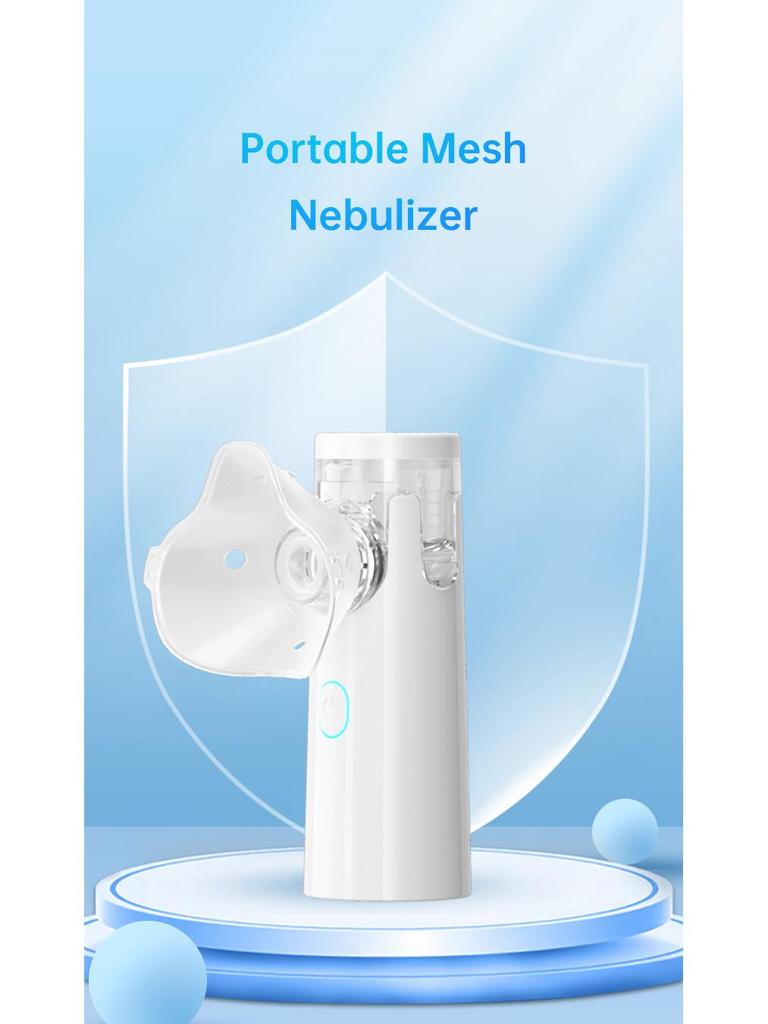 Portable Ultrasonic Micro-Mesh Nebulizer for Children - Silent, Handheld, Bilateral Design