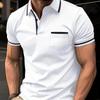 2024 Summer Men's Button Pocket Sports Polo Shirt