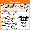 Halloween Bat Sticker Set 12 Pieces Of Pvc Bat Decals For Bar Ktv And Haunted House Decor