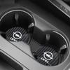 2Pcs Car Carbon Fiber Pattern Coaster Non Slip Water Cup Mat Anti-Dirt For Opel Insignia Astra J Zafira Corsa D Mokka Meriva OPC
