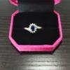 Natural Royal Blue Diana's Blue Zircon Ring Women's Inlaid Colorful Treasures High Fashion Ring