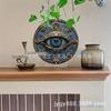 Vintage Iron Art Round Wall Plate - Eye Design