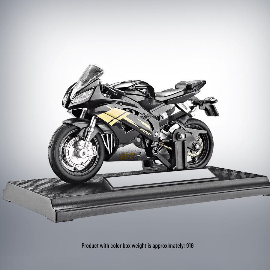 Cross-border Alloy Motorcycle Model: Racing Toy with Sliding Linkage Parts