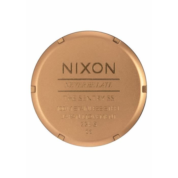 Montre - Nixon - Sentry - Acier inoxydable - Étanchéité 100m - Cadran analogique