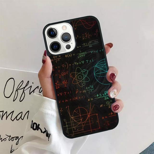 Наука Математика Физика Формулы Чехол для Телефона Для iPhone 17 Air 15 16 Pro Max 14 13 12 11 Pro Max Plus Coque