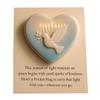 Hanukkah Pocket Hug with Positive Card Emotional Support Love Heart Pigeon Dreidel Star Menorah Pocket Token Decoration Inspirational Encouragement