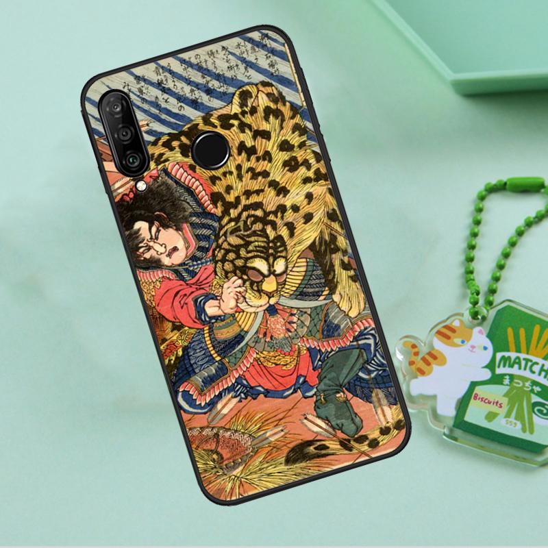Японское искусство укиё-э Пантера Тигр Для Huawei Nova 10 9 SE 5T 12s 12i 11i Y91 Y90 Y60 Y70 Y72 Y61 P20 P40 P30 Lite P60 Pro Чехол