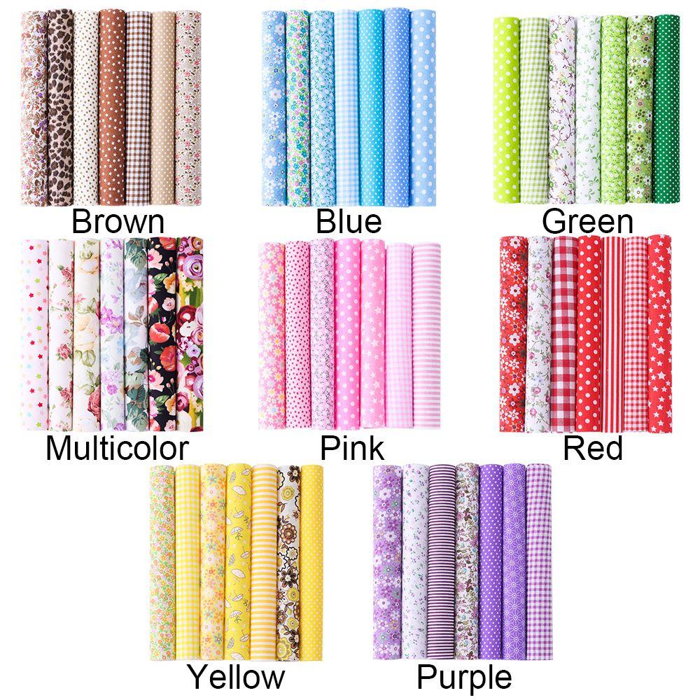 7 шт. Одежда Ручной работы Хлопковая ткань Винтажная ткань Лоскутная ткань Материал Шитье Цветочный принт