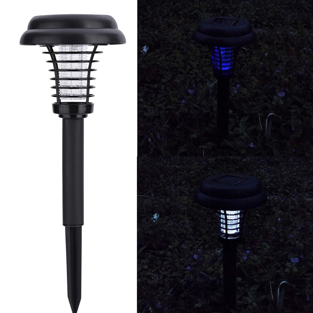 Солнечная энергия ловушка для насекомых электронная убийца комаров светодиодный светильник для сада и газона