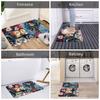 Demon Slayer Anime Doormat Anti-Slip Bath Kitchen Mat Garden Garage Door Floor Entrance Carpet Rug