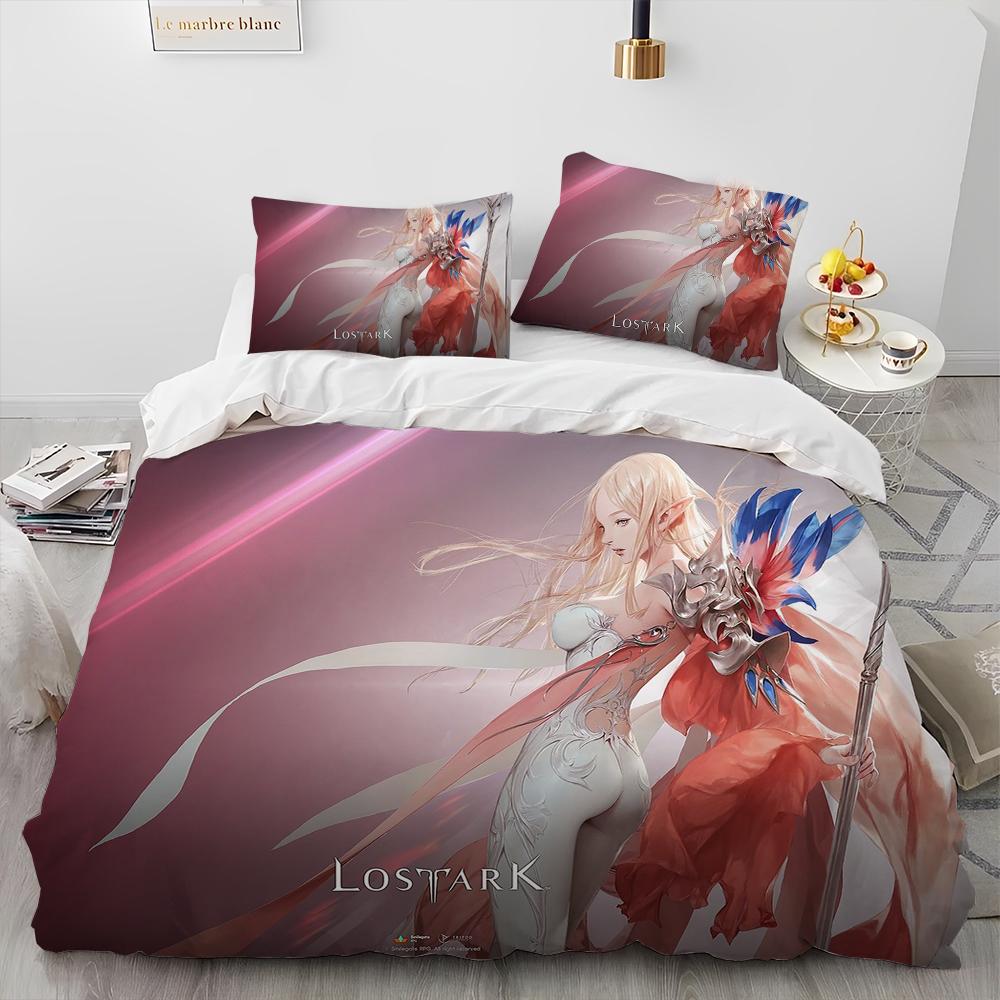 3D Lost ARK Gamer Cartoon Comforter Постельное белье, пододеяльник, наволочка, комплект постельного белья размера «king-size» для детей