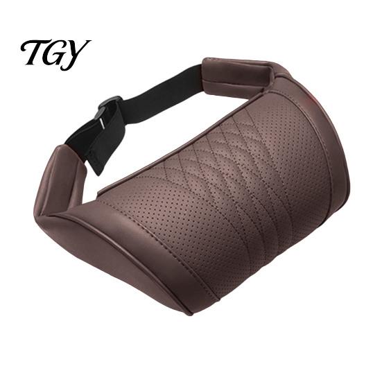 Breathable Faux Leather Neck Rest Car Headrest Pillow, Memory Foam Ergonomic for Shoulder Office Chair Support Pad Support, Universal Vehicle
