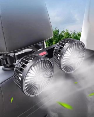 Zmart Охлаждающий вентилятор на спинку сиденья автомобиля с 3 регулируемыми потоками воздуха, двойной USB, шейный, автомобильный, удобный, для автомобиля, компактного автомобиля, настройки вентиляции, для головы, 360 градусов