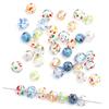 14mm 1pc Hand-Painted Hollow Drop Oil Glass Beads for Necklace Bracelet Earring DIY Jewelry Making