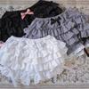 Рюши Y2k Лолита Шорты-панталоны Сладкий Стиль Многоярусные Шорты Девочки Милый Бант Кружево Сетка Пушистая Турнюр Короткие Штаны Женские Готические трусы