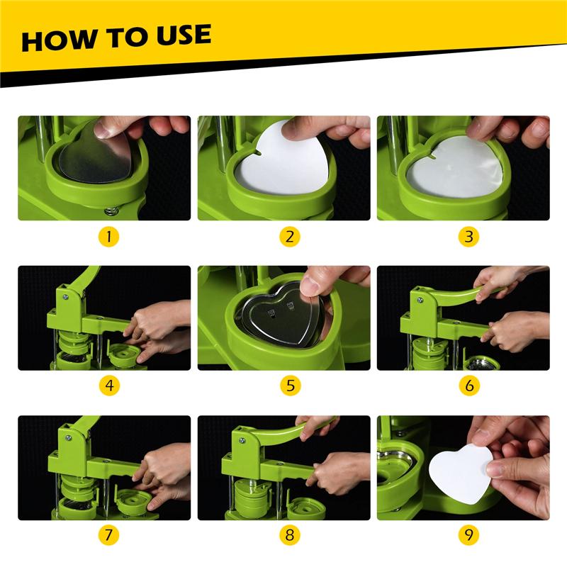 100 ШТ. 57x53 мм Сердцевидные Заготовки для Значков-Кнопок Металлические Пустые Сердечные Значки Штырьки Материалы для Самодельного Изготовления для Машинки для Значков