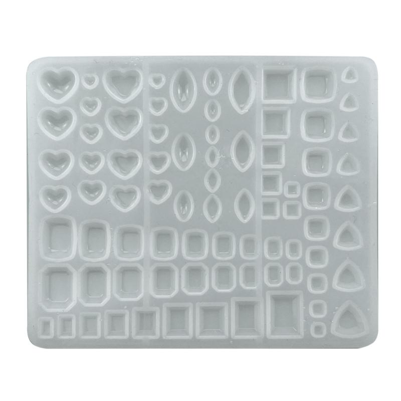 Heart Square Shape Silicone Mold Crystal Diamond Resin Mold Jewelry Making Epoxy Casting Mold Ice Cubes Mold Craft