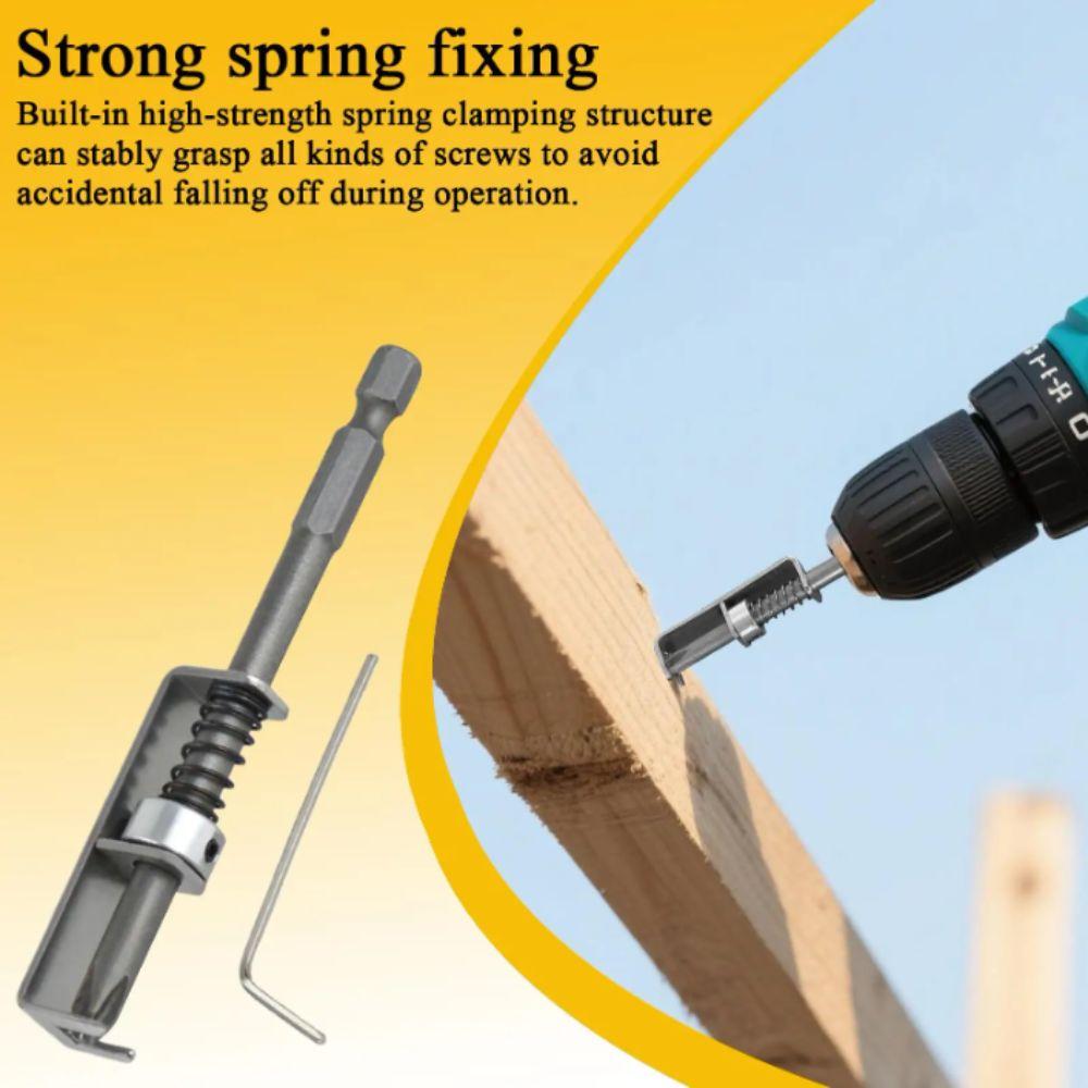 Anti-Drop Screw Bit Holder Wear Resist Quick Release Attachment Bit Retaining Adapter Mechanics