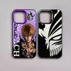 Чехол для телефона BLEACH Anime для iPhone 16e 16 15 14 13 12 11 mini Pro Max X XR XSMAX 8 7 Plus, противоударный, матовый задний чехол