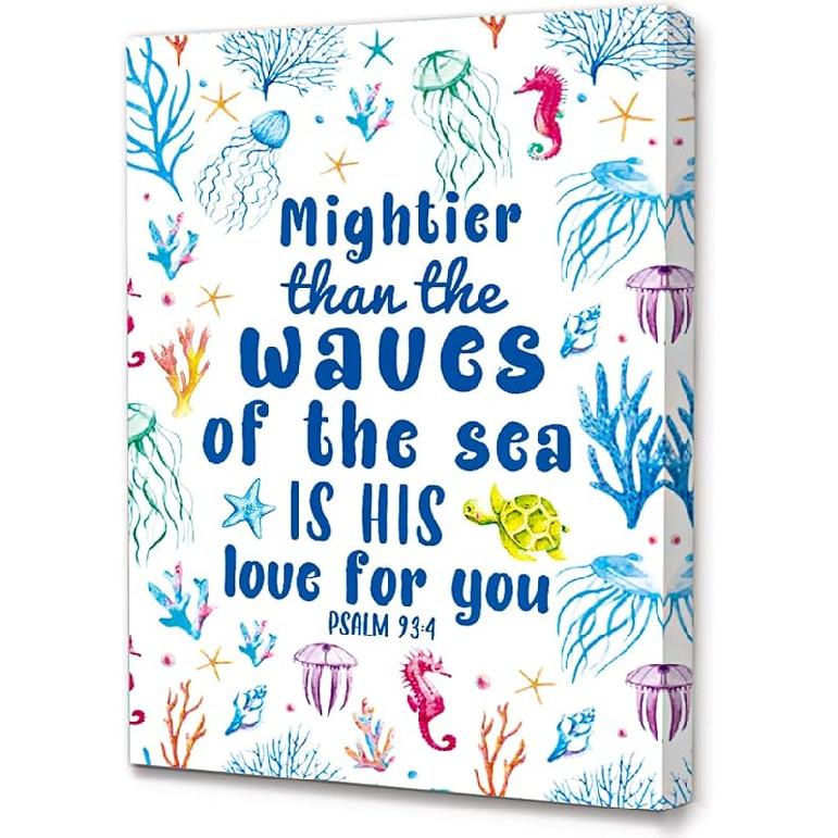 LISTNGBO Bible Verses Canvas for Kids, I Am Child Of God Scripture Wall Art, Christian Religious Wall Decor, Ready to Hang for