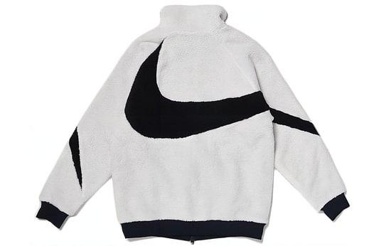 Nike Реверсивная флисовая куртка с большим свушем Азиатский размер Белый Черный BQ6546-114