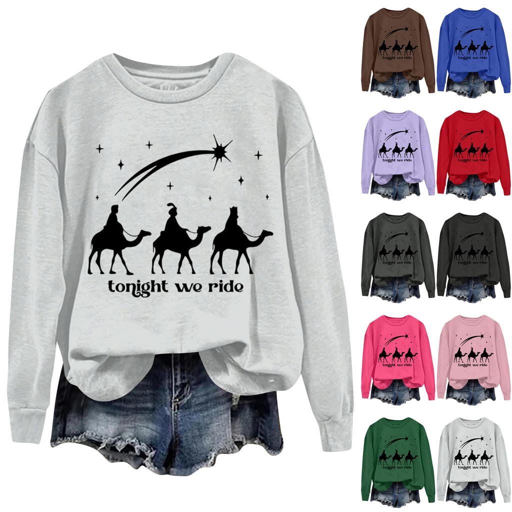 Женская Повседневная Спортивная Толстовка с Длинным Рукавом и Принтом R Ode