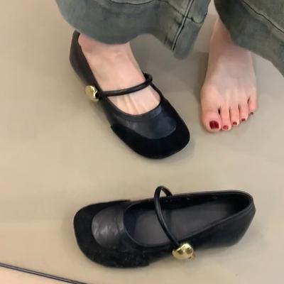 Ретро туфли бабушки женские туфли Мэри Джейн с круглым носком универсальные одинарные туфли на скрытой платформе