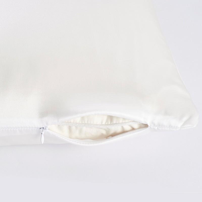 16mm Silk Pillowcase With Invisible Zipper 100% Mulberry Active Dyeing Bedding Luxury Sleep