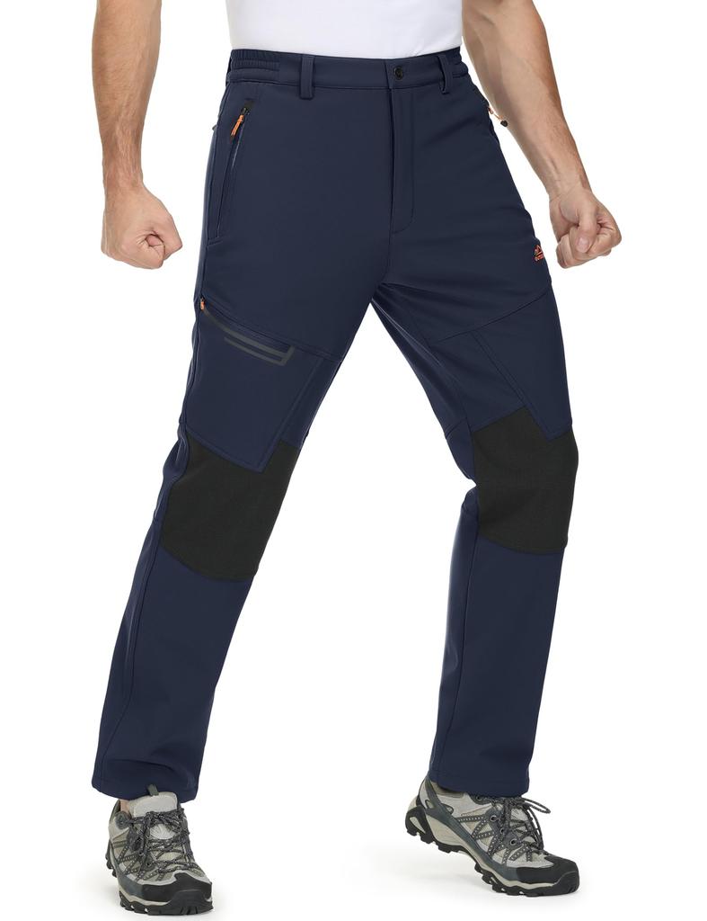 MAGCOMSEN Толстые Ветрозащитные Штаны для Походов и Работы Больших Размеров Размер 2XL Мужские Штаны на Флисовой Подкладке, Холодостойкие, Штаны, В наличии, Рыбалка, Кемпинг, Лыжи,