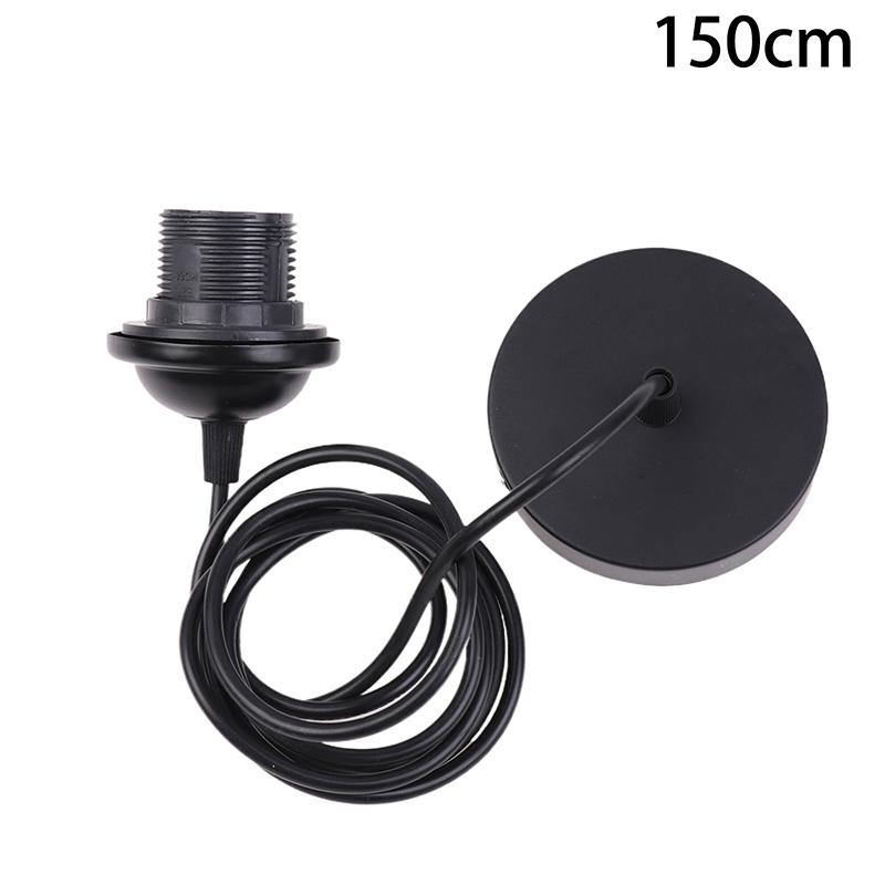 Черный/белый E27 подвесной патрон лампы с 0,5/0,8/1,2/2 м подвесной провод потолочный патрон лампы цоколь для люстры