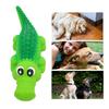 Vivid Green Squeaky Dog Alligator Toy Pet Boredom Relief Toy  Puppy Teething Period