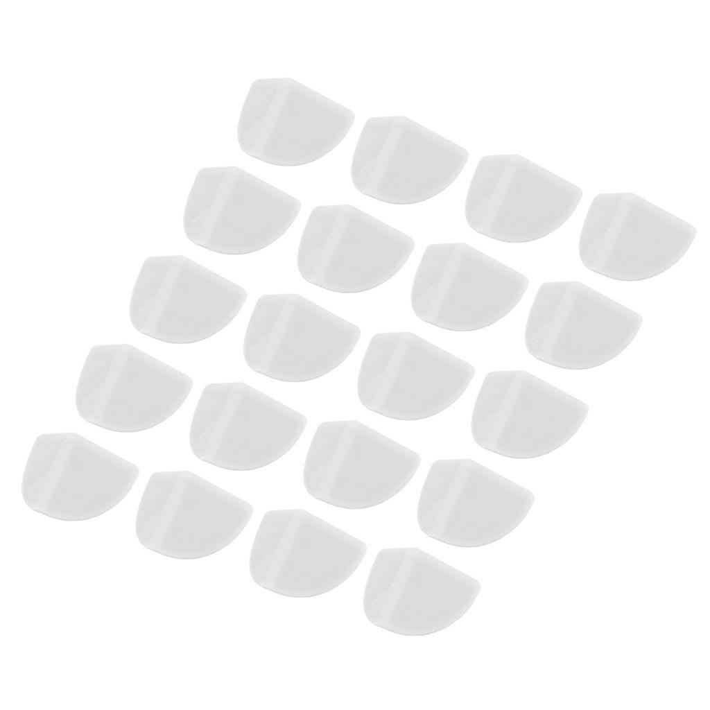 20pcs Desk Corner Protector Safety Silicone Baby Proof Corner Protector for Furniture Pure White